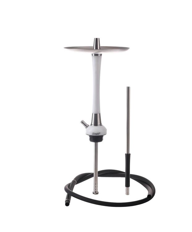 MattPear Simple S Pro White Slim Nargile Takımı
