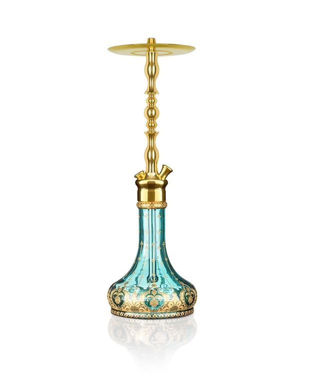 Ath Adalya T-Brass(Pirinç) Hürrem Model Nargile Takımı Zümrüt