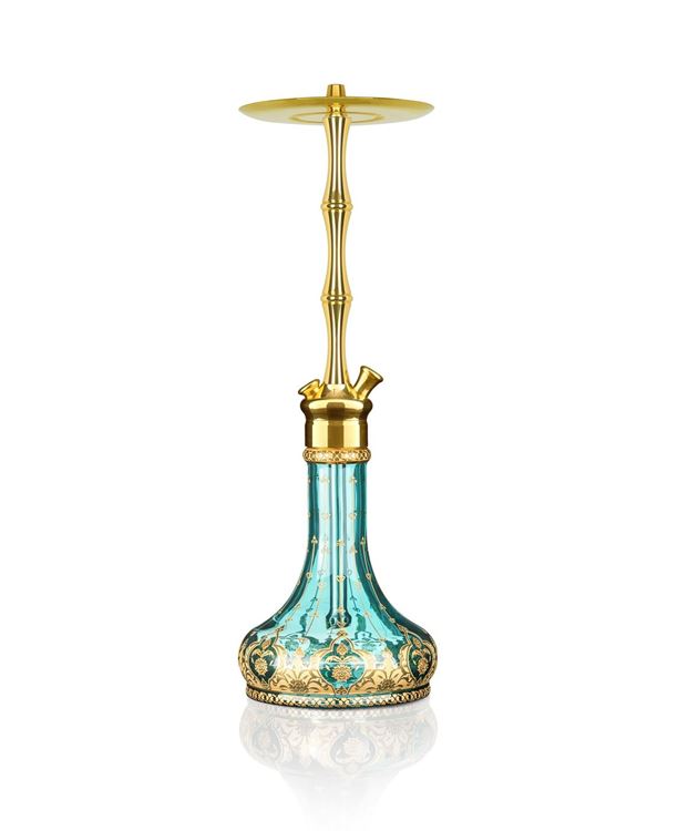 Ath Adalya T-Brass (Pirinç) Hatemi Model Nargile Takımı Zümrüt