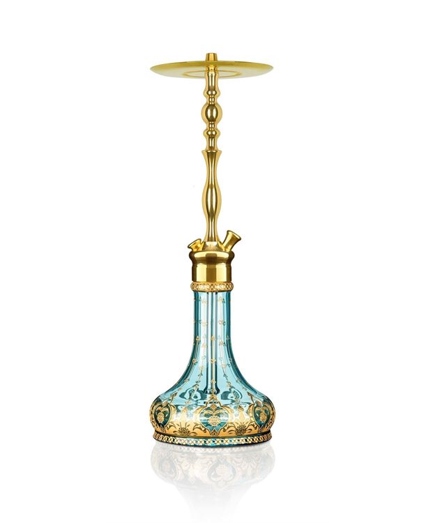 Ath Adalya T-Brass(Pirinç) Nigari Model Nargile Takımı Firuze