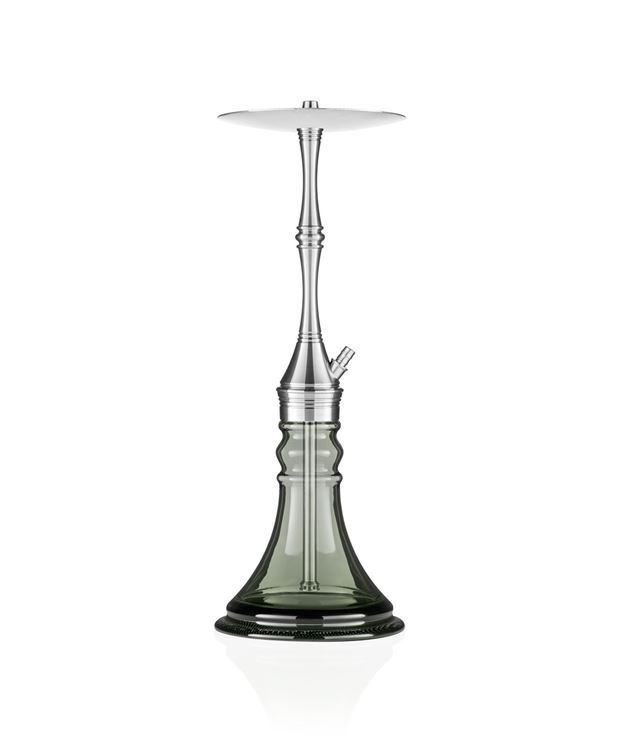 Ath Adalya L-Steel (Çelik) Dora Model Oniks Renk Şişe Nargile Takımı