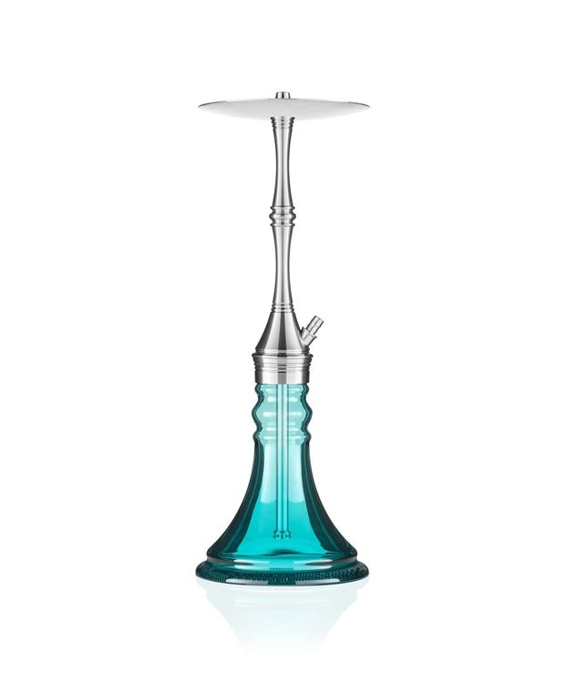 Ath Adalya L-Steel (Çelik) Dora Model Zümrüt Renk Şişe Nargile Takımı