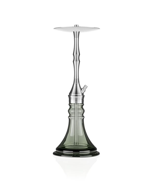 Ath Adalya L-Steel (Çelik) Ahu Model Oniks Renk Şişe Nargile Takımı