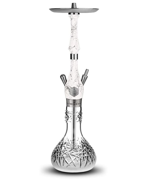 Mr.Wood Classic Craft Marble White Yang Nargile Takımı