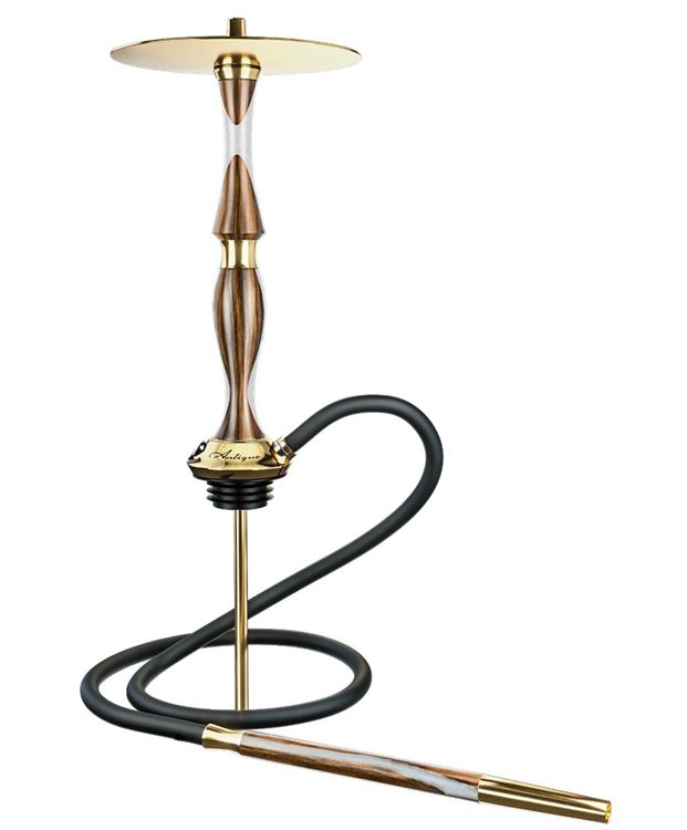 Mr.Wood Antique Series Glamour Brass White Nargile Takımı