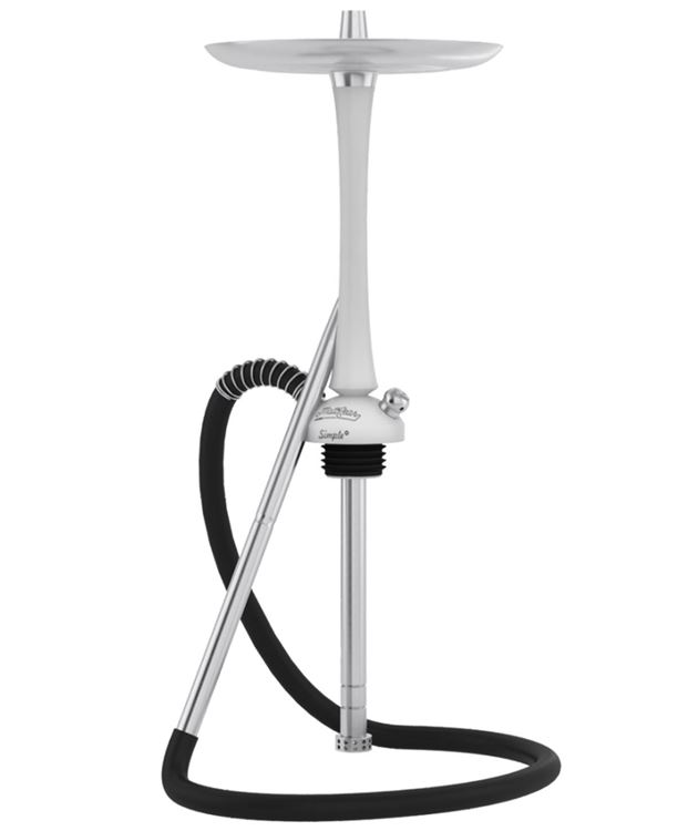 Beyaz Mattpear Simple Nargile Takımı