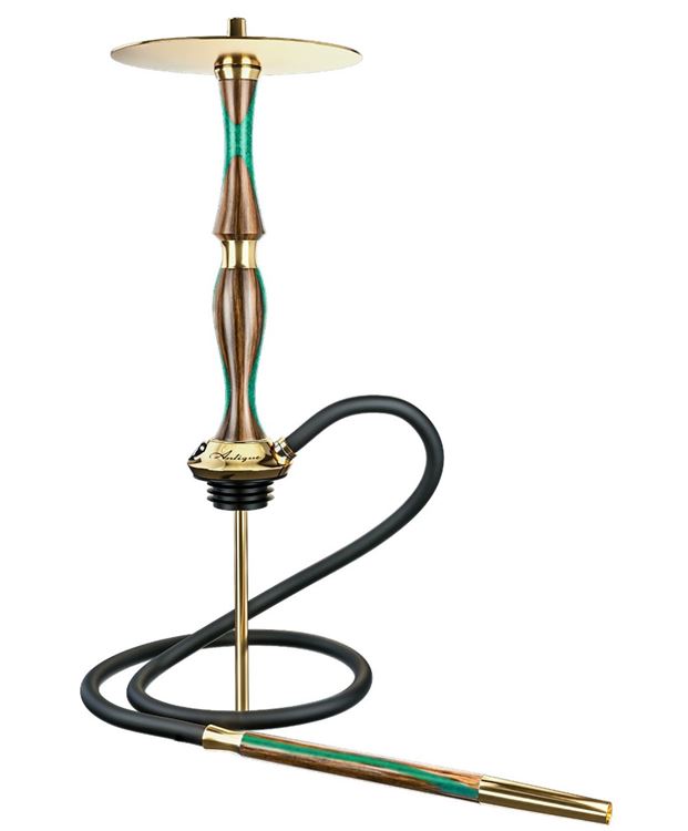 Mr.Wood Antique Series Glamour Brass Green Nargile Takımı